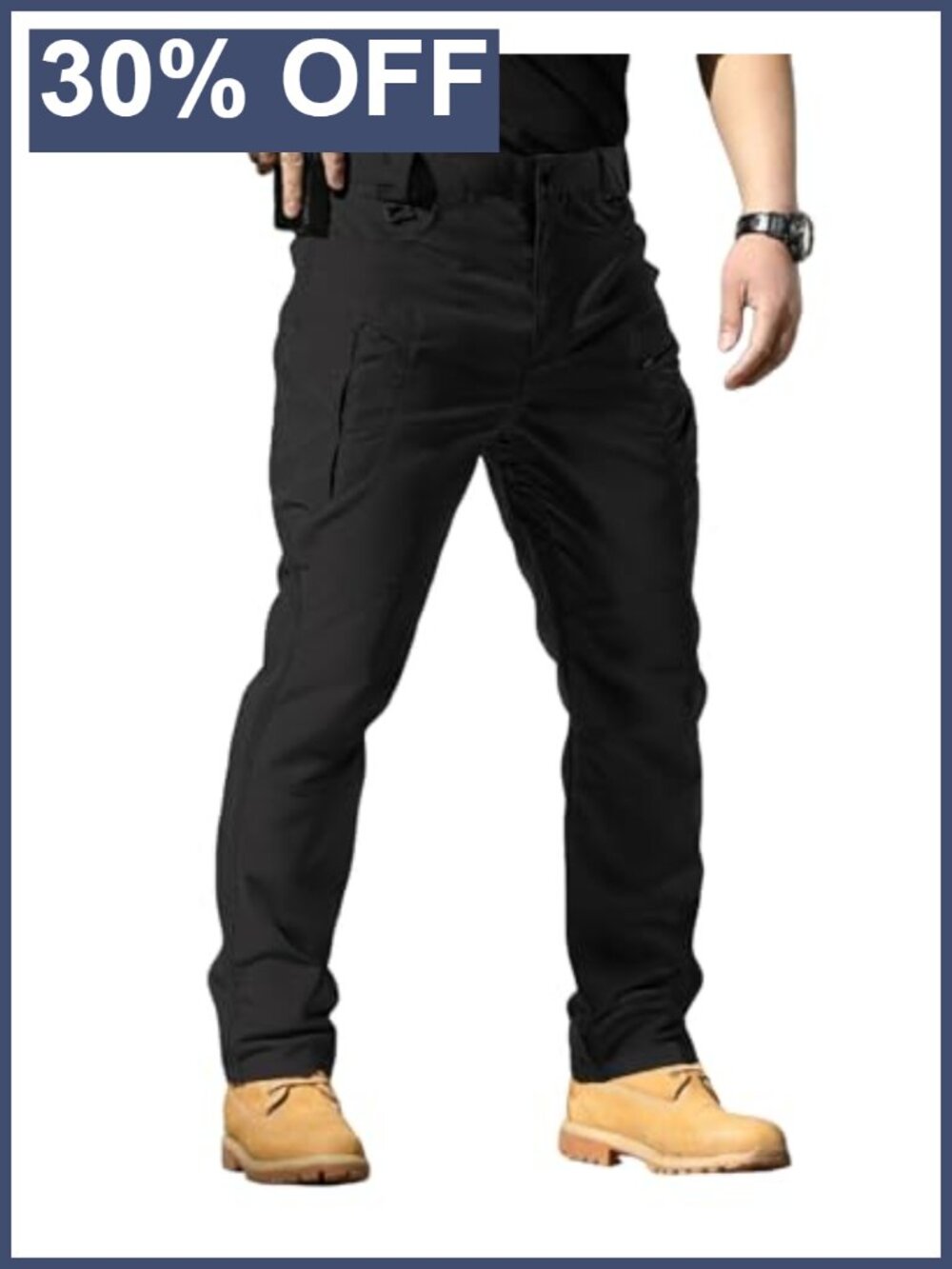 Men's Tactical Cargo Pants Waterproof Ripstop Stretch Hiking Work